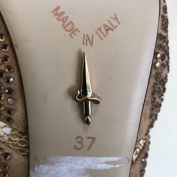 Cesare Paciotti Women's brown/rhinestone shoes - Picture 11 of 11